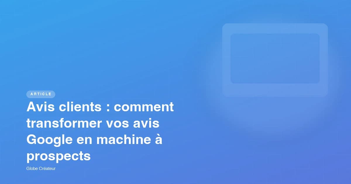 Écran de smartphone affichant des avis Google 5 étoiles pour un commerce local