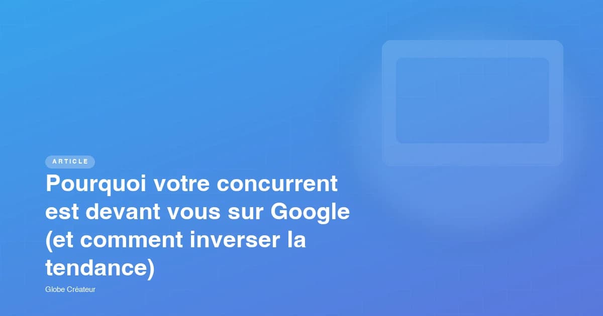 Deux sites web en compétition sur un écran de résultats Google
