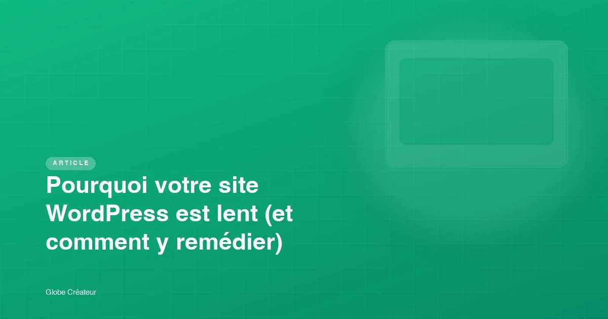 Écran de test PageSpeed Insights affichant un score de performance faible en rouge