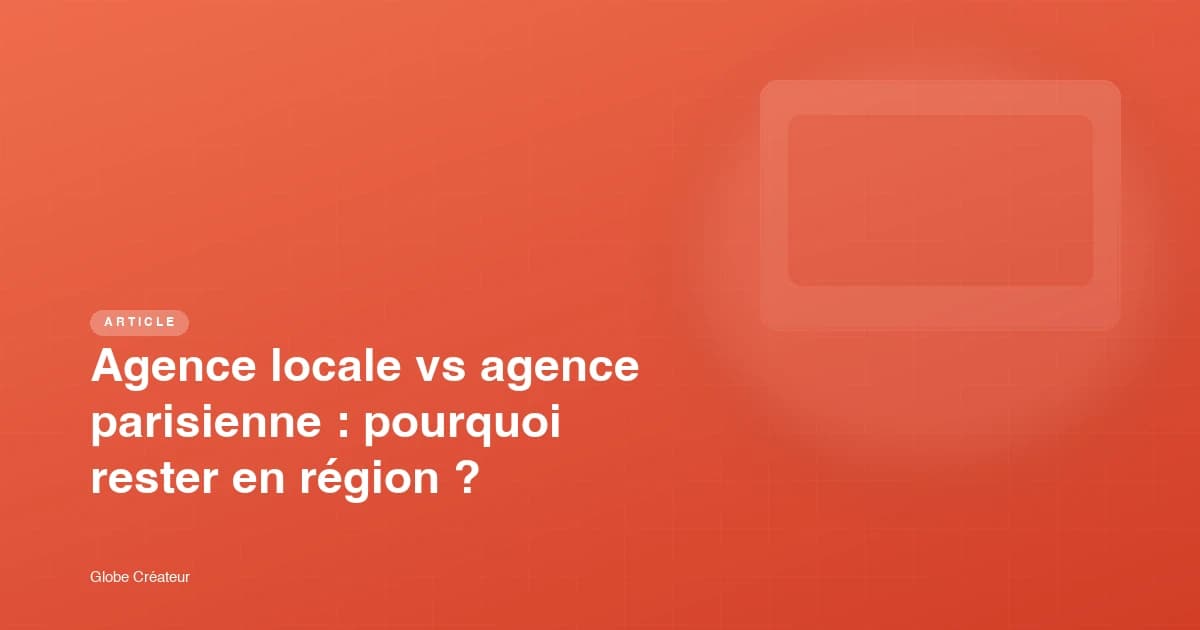 Carte de France illustrant le choix entre agence locale et parisienne
