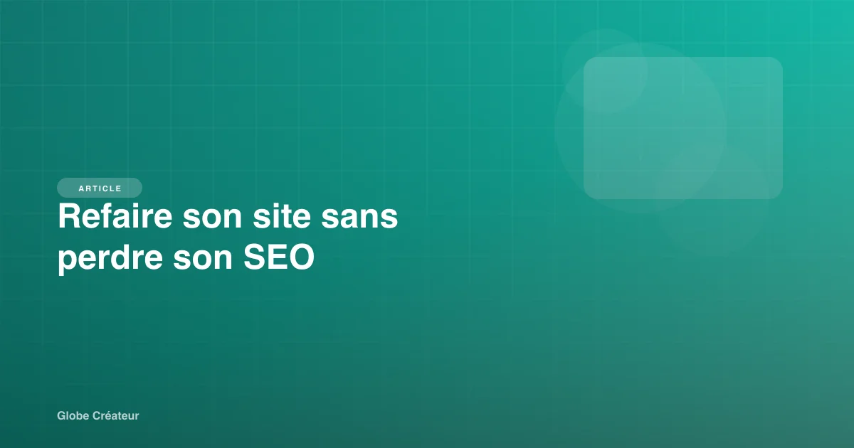 Schéma montrant la migration d'un site avec redirections 301