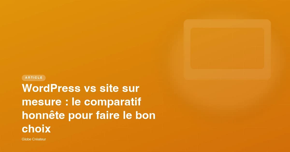 Écran partagé montrant l'interface WordPress à gauche et du code sur mesure à droite